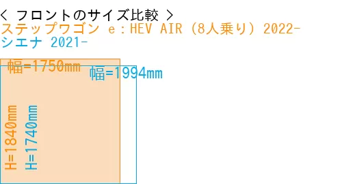 #ステップワゴン e：HEV AIR (8人乗り) 2022- + シエナ 2021-
